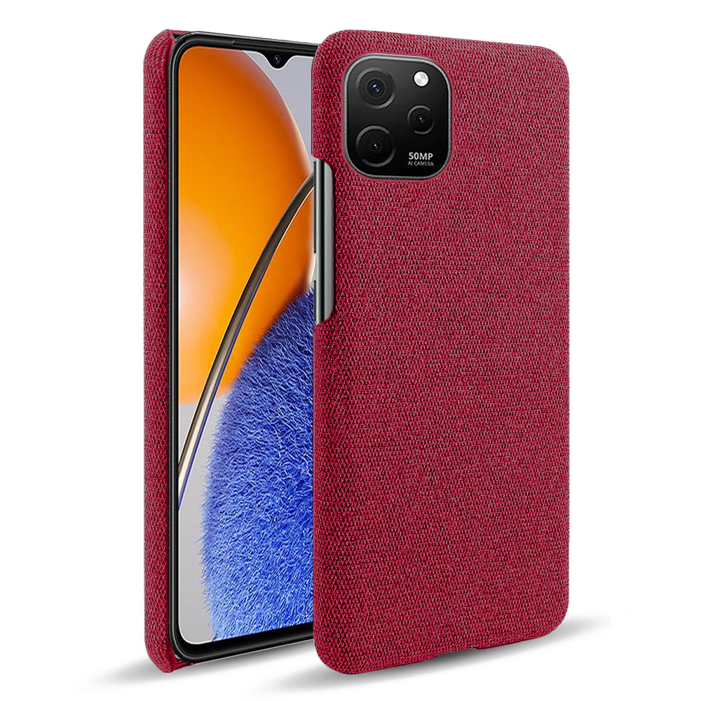Slim Case for Huawei nova Y61 4G Shockproof Cover Solid Color Hard PC Cloth Phone Case
