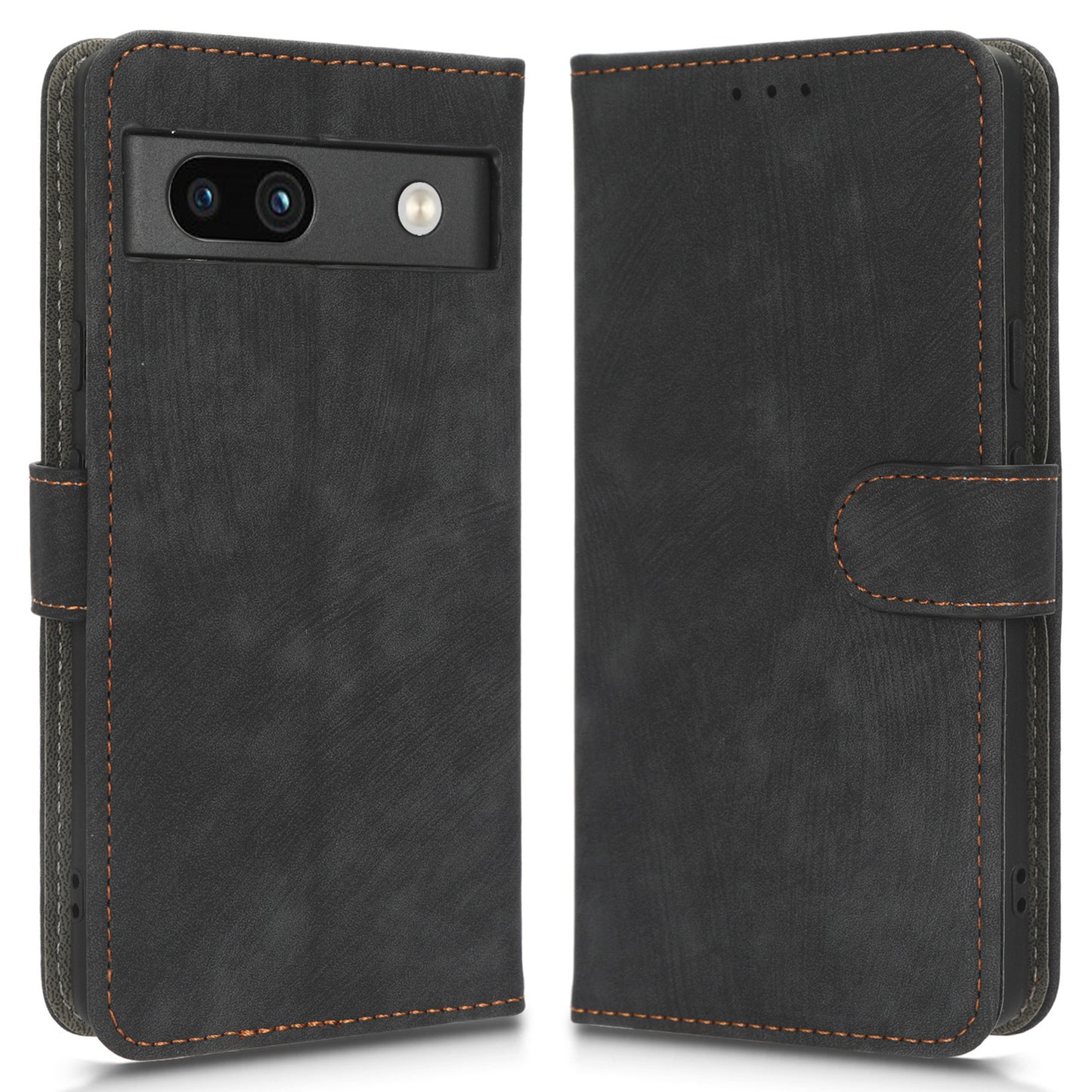 For Google Pixel 7a PU Leather Flip Folio Case Wallet RFID Blocking Protection Stand Phone Cover
