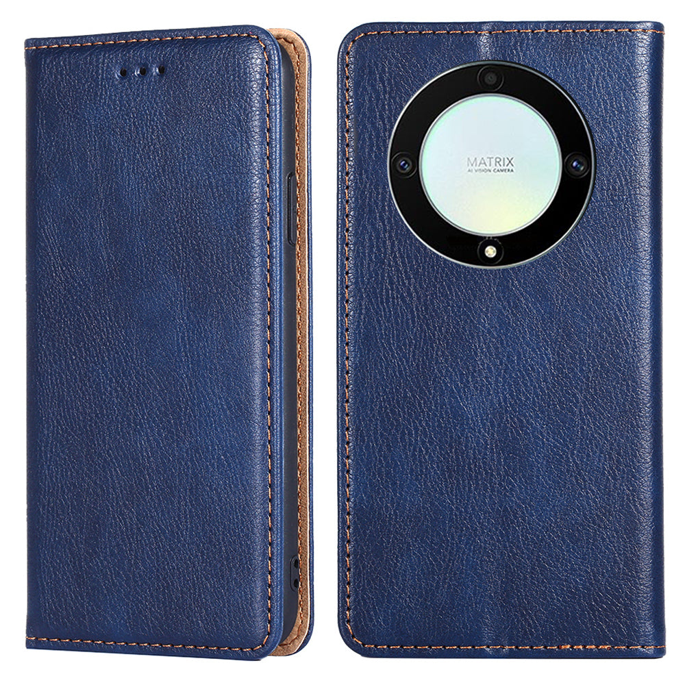 For Honor X40 5G / X9a 5G / Magic5 Lite 5G PU Leather Wallet Phone Case Magnetic Auto-closing Shockproof Stand Cover