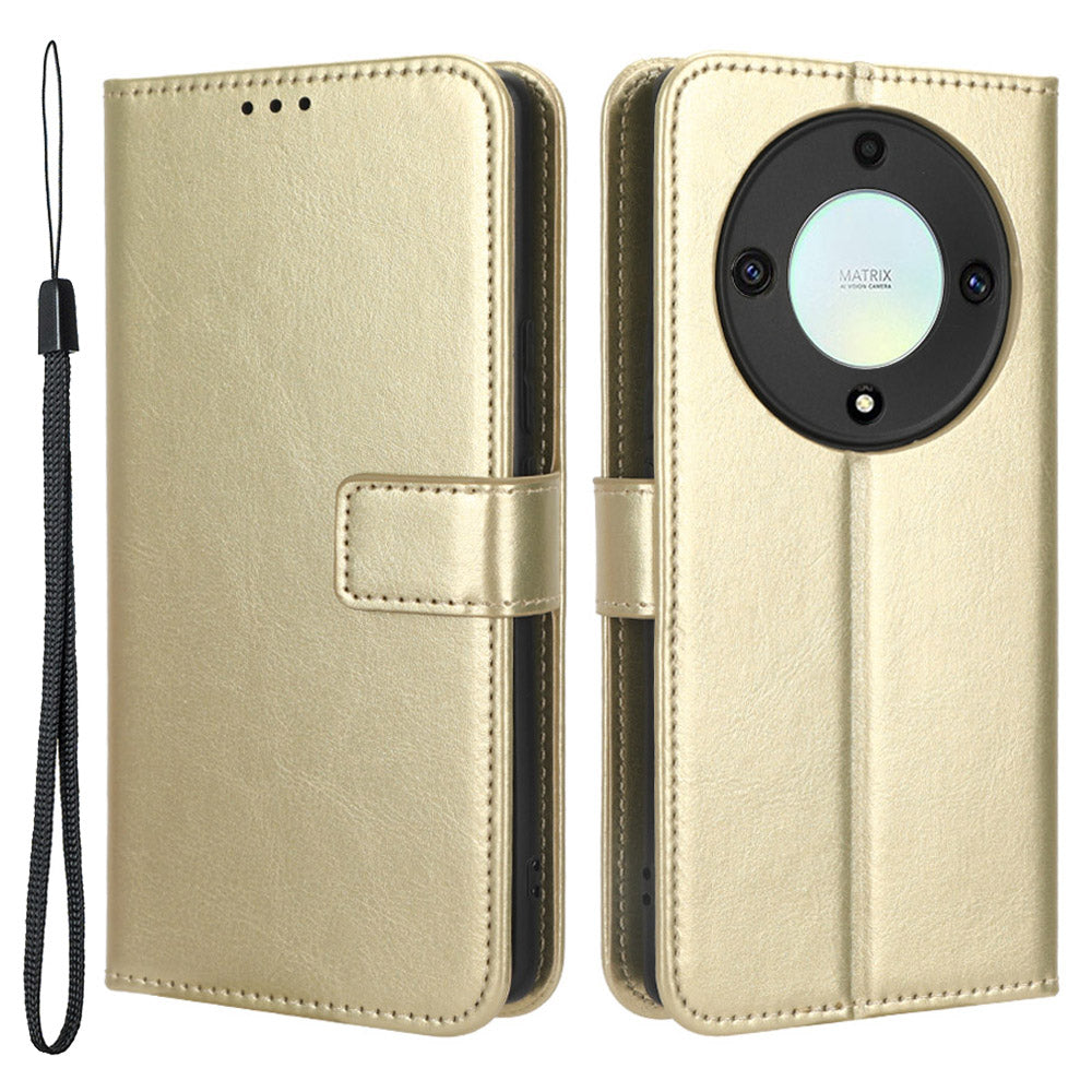 For Honor X9a 5G / X40 5G / Magic5 Lite 5G Cell Phone Cover Crazy Horse Texture Wallet Stand Phone Leather Case