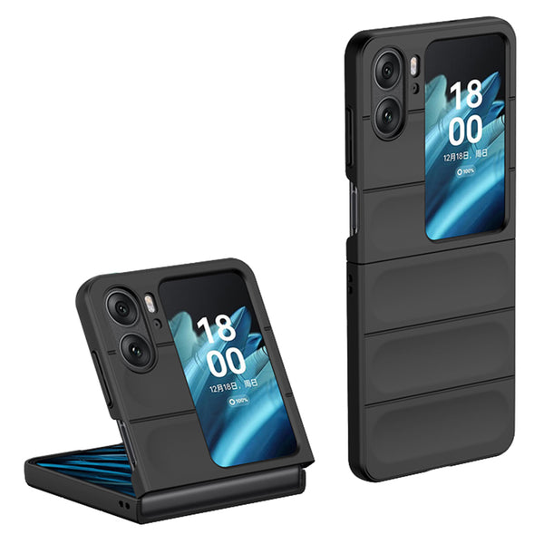 Skin-touch Phone Case for Oppo Find N2 Flip 5G Rugged Hard PC Protective Phone Cover