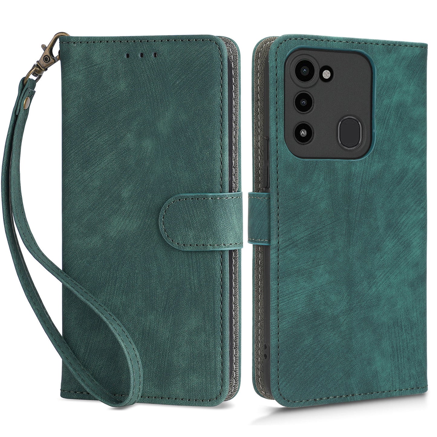 For Tecno Spark 8C 4G / Spark 9 4G / Spark Go 2022 / KG5 Phone Case RFID Blocking Stand Wallet Leather Cover