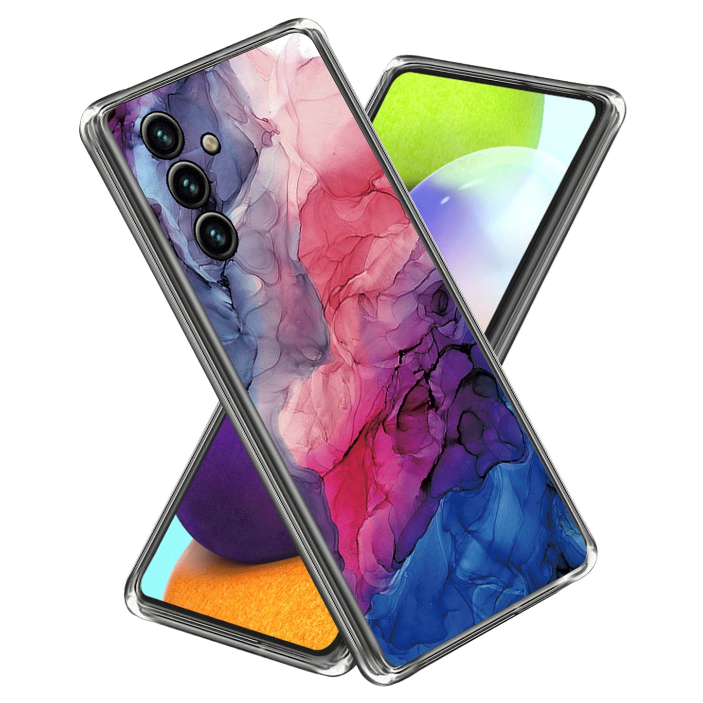 Shockproof Case for Samsung Galaxy A54 5G Abstract Marble Printed IMD TPU Phone Cover