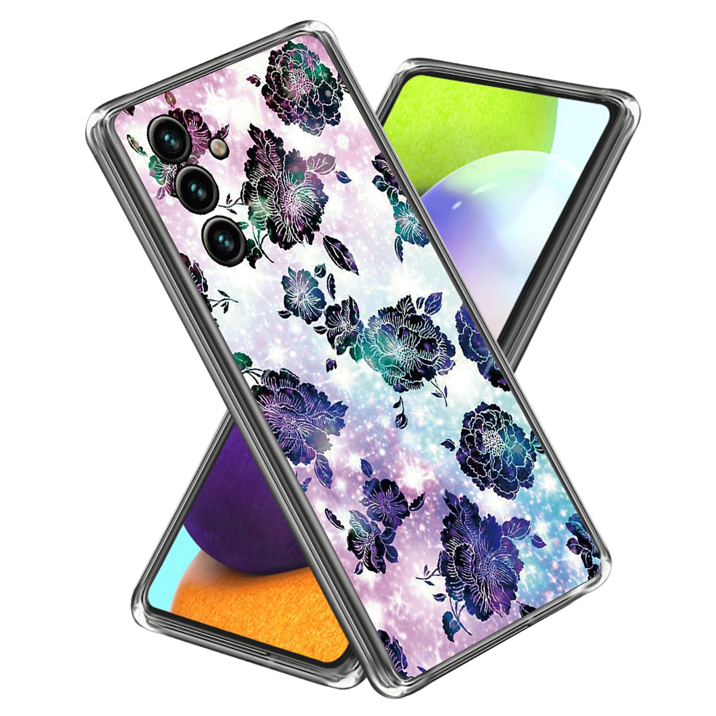Slim Case for Samsung Galaxy A54 5G TPU Phone Case Pattern Printing IMD Protective Cover
