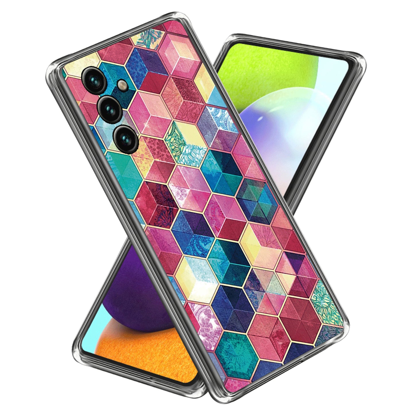 Slim Case for Samsung Galaxy A54 5G TPU Phone Case Pattern Printing IMD Protective Cover