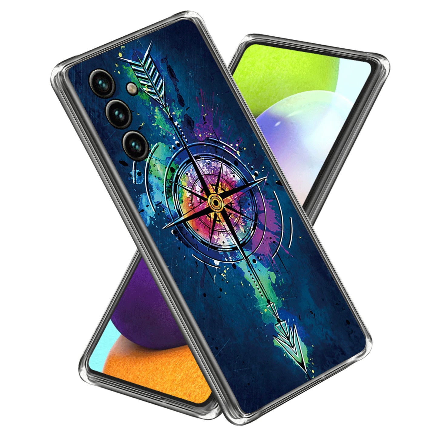 For Samsung Galaxy A54 5G Slim Phone Case Pattern Printing IMD TPU Back Cover