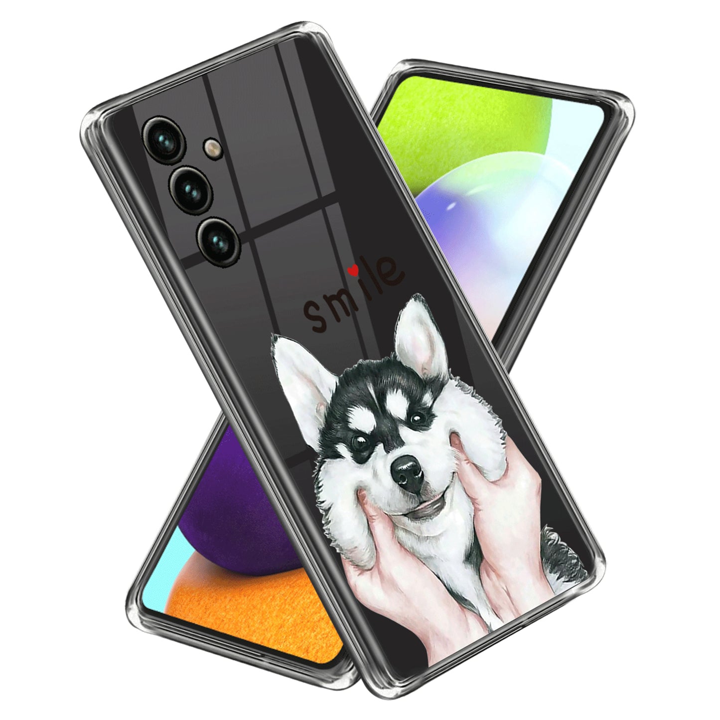 For Samsung Galaxy A54 5G Phone Case Shockproof Case Anti-Scratch IMD Pattern Printing TPU Cover