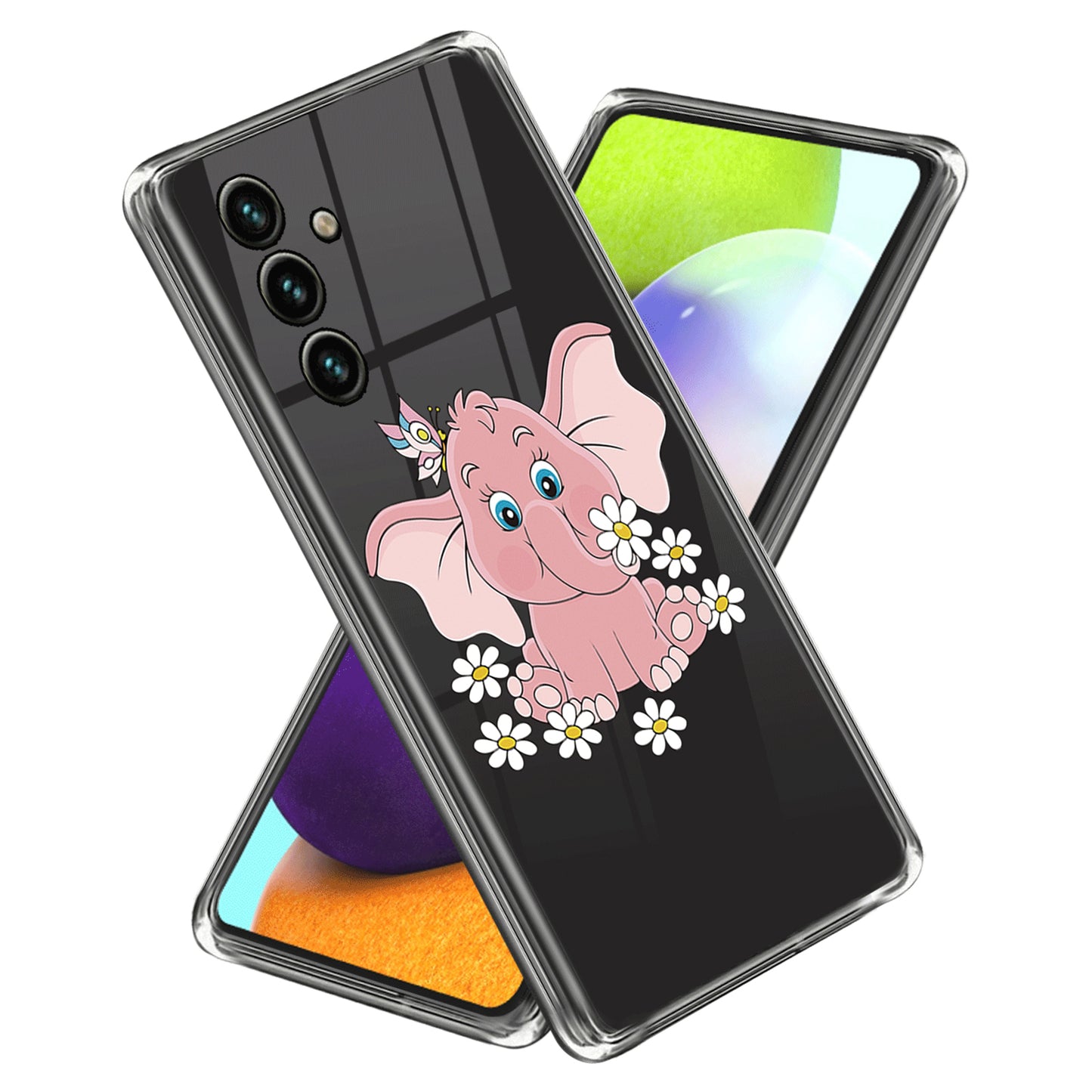 Soft TPU Case for Samsung Galaxy A54 5G Pattern Printing IMD Slim Case Anti-Drop Phone Cover