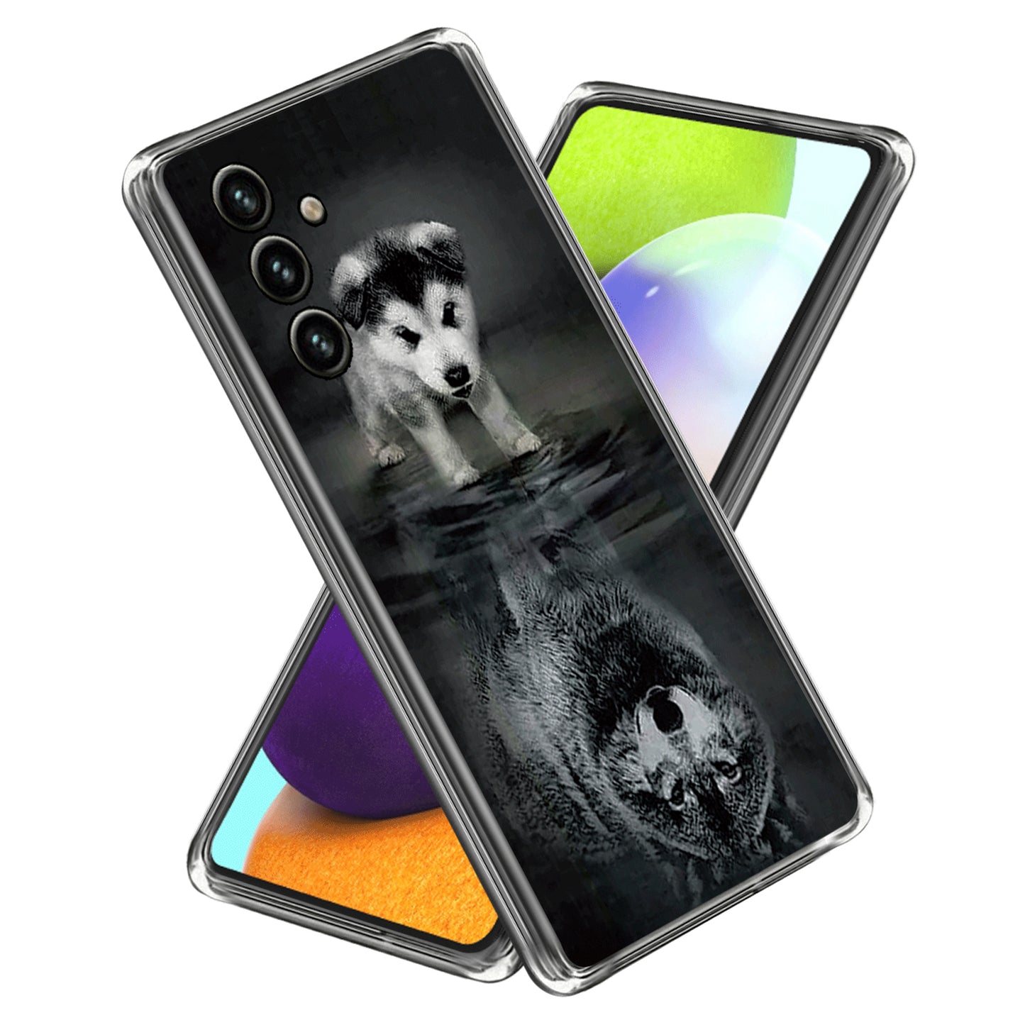 For Samsung Galaxy A34 Phone Case Pattern Printing IMD Shockproof Case Soft TPU Cover