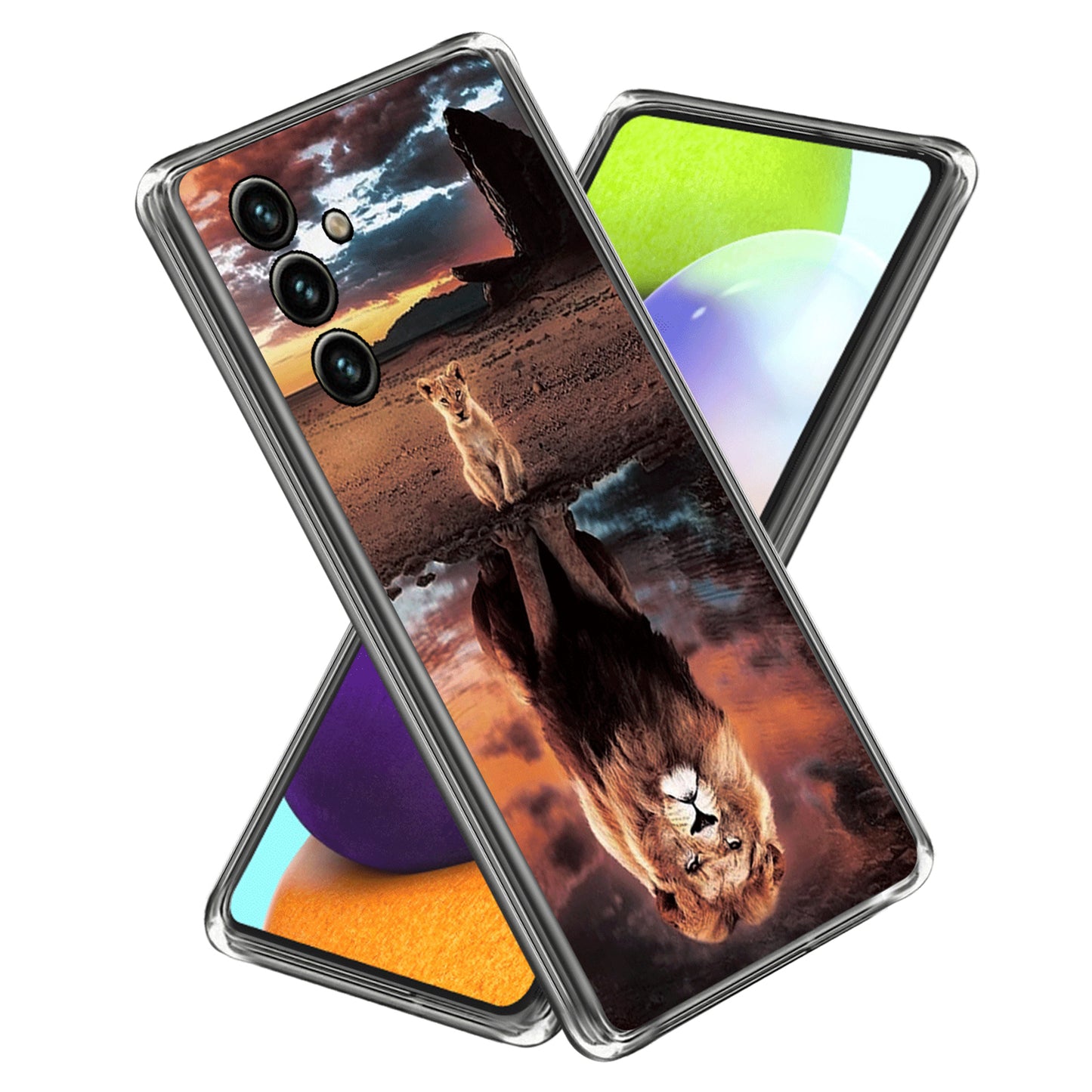 For Samsung Galaxy A34 Phone Case Pattern Printing IMD Shockproof Case Soft TPU Cover