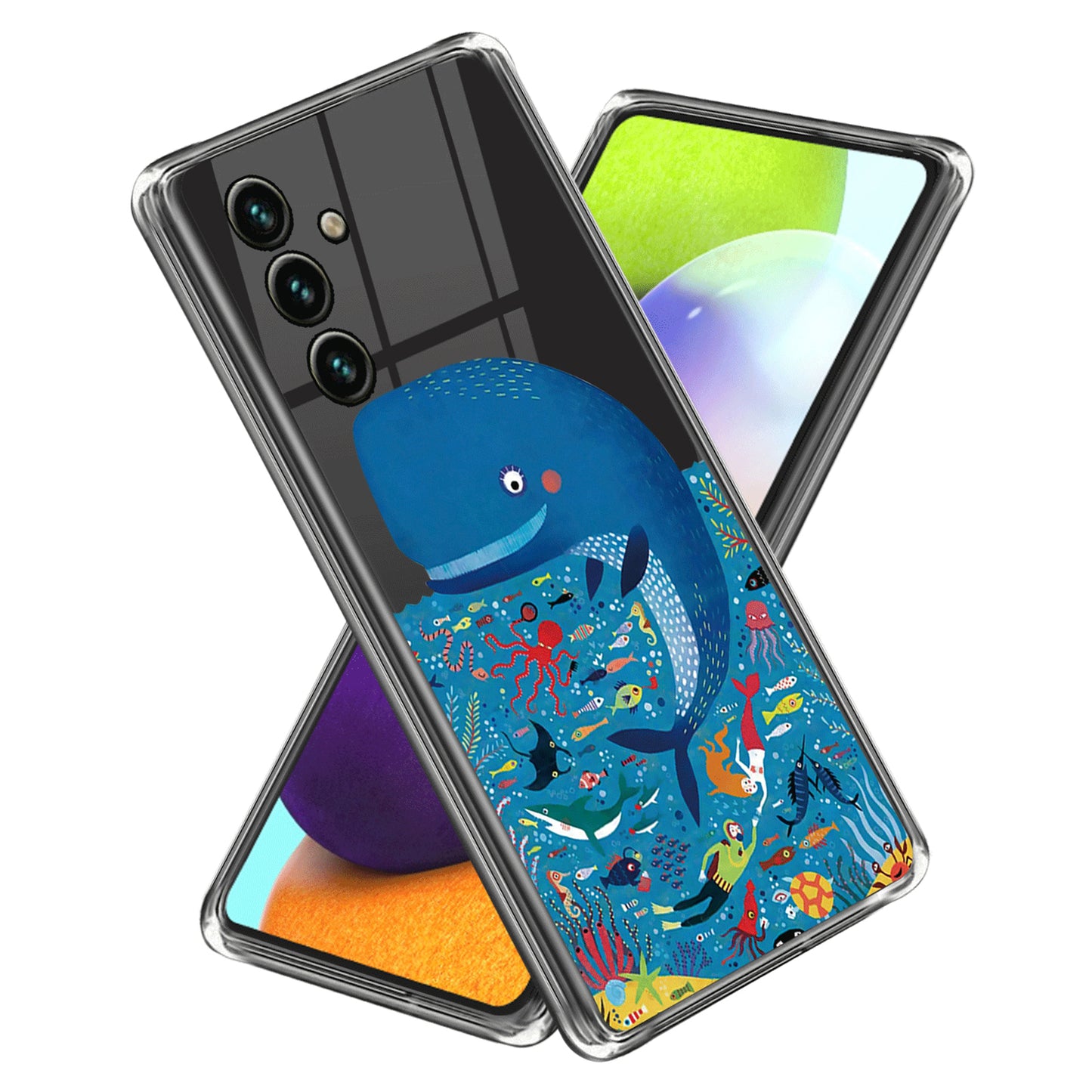 For Samsung Galaxy A54 5G Slim Phone Case Scratch Resistant Pattern Printing IMD TPU Phone Cover