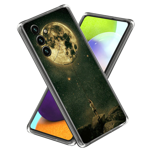 Slim Case for Samsung Galaxy A34 5G Soft TPU Phone Cover Pattern Printing IMD Shockproof Case