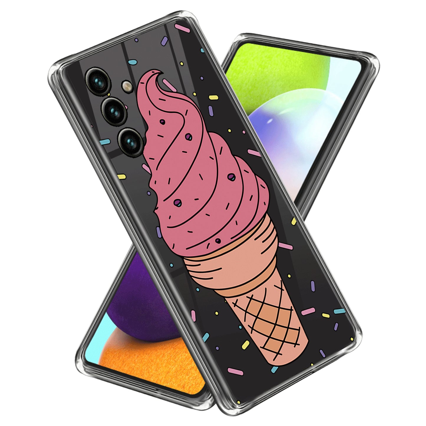 TPU Case for Samsung Galaxy A34 5G Shockproof Case IMD Pattern Printing Phone Cover