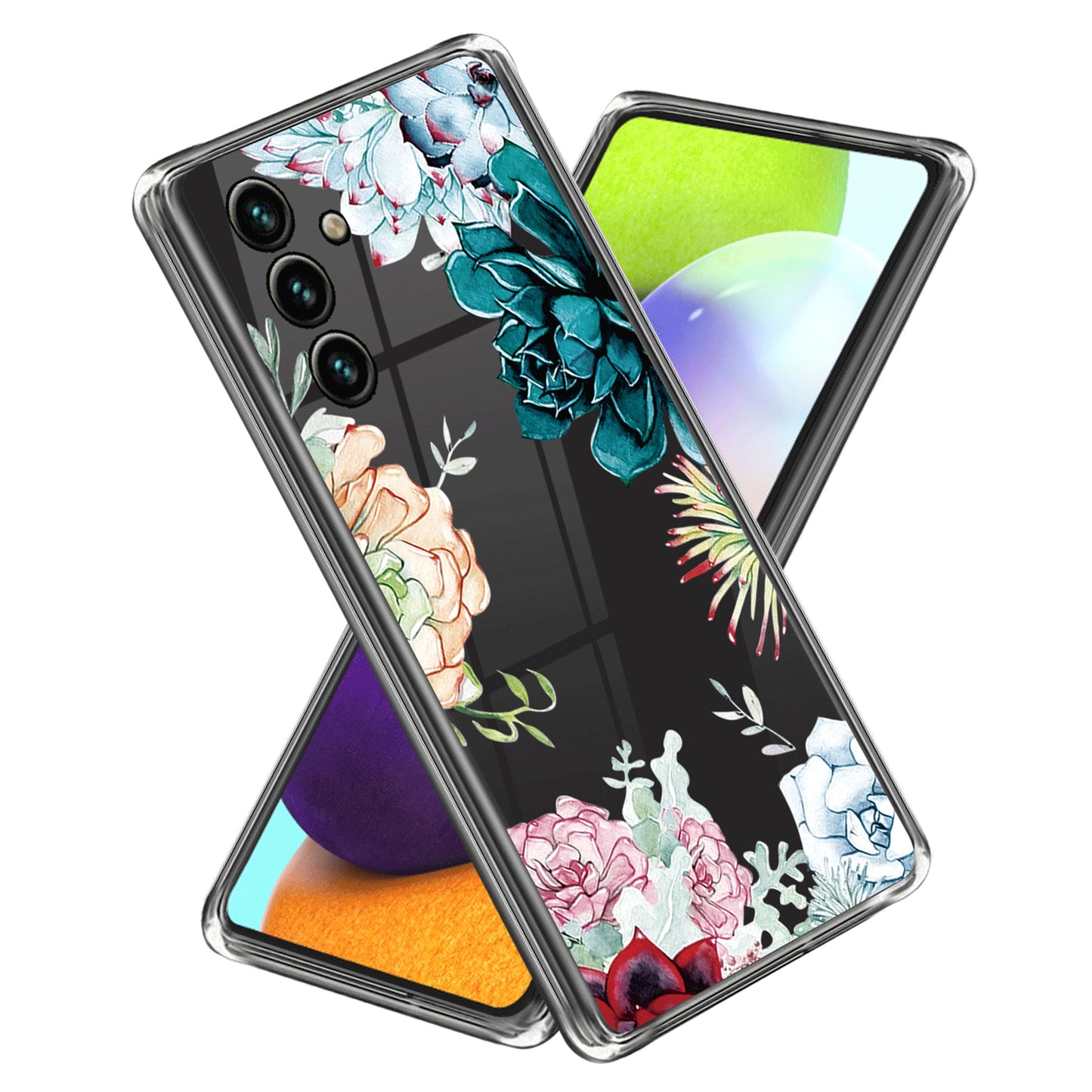 Slim Case for Samsung Galaxy A34 5G Pattern Printing IMD Phone Case Anti-Scratch Soft TPU Cover