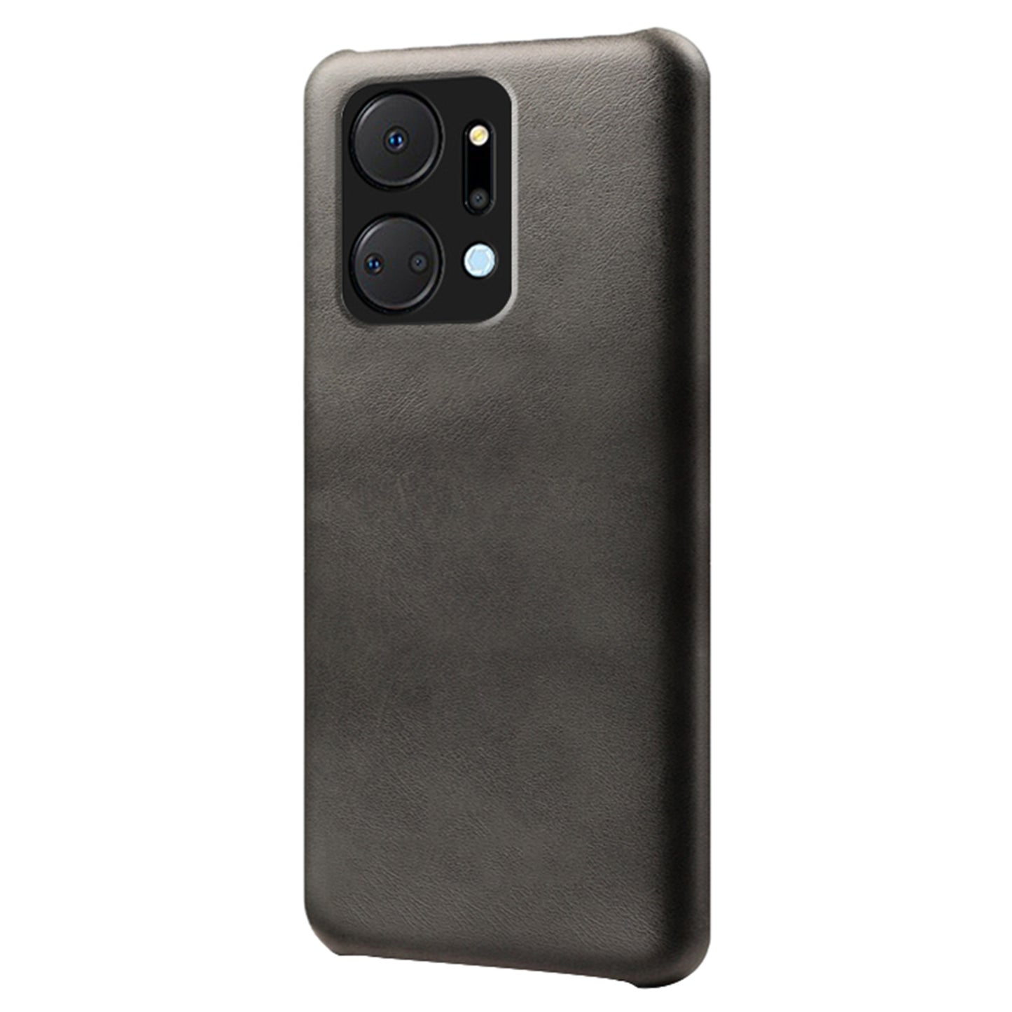 For Honor X7a 5G Calf Texture Cell Phone Cover Anti-scratch PU Leather Coated PC Mobile Phone Case
