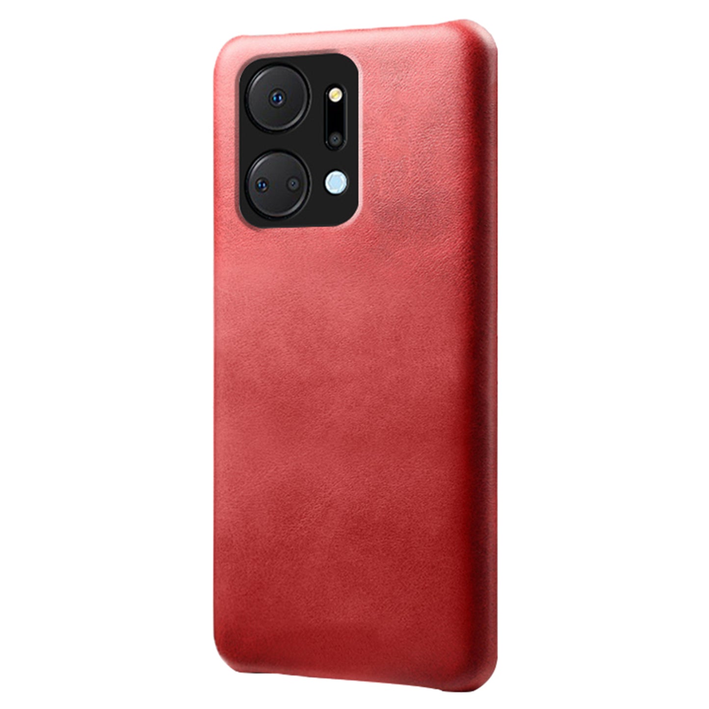 For Honor X7a 5G Calf Texture Cell Phone Cover Anti-scratch PU Leather Coated PC Mobile Phone Case