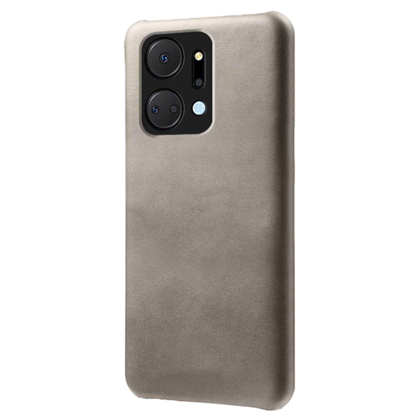 For Honor X7a 5G Calf Texture Cell Phone Cover Anti-scratch PU Leather Coated PC Mobile Phone Case