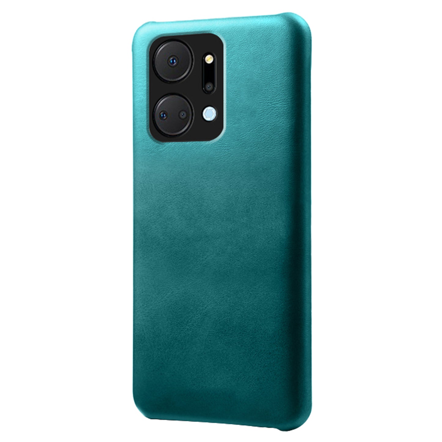 For Honor X7a 5G Calf Texture Cell Phone Cover Anti-scratch PU Leather Coated PC Mobile Phone Case