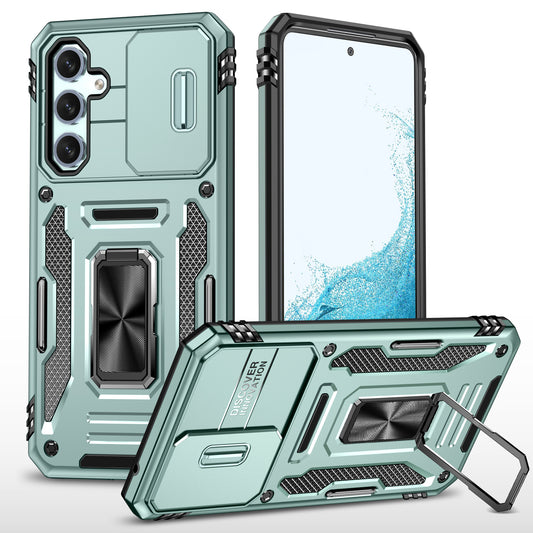 Armor Series Phone Case for Samsung Galaxy A54 5G , PC + TPU Shockproof Phone Cover Kickstand