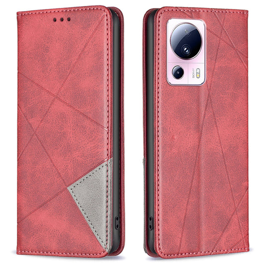 BF Imprinting Pattern Series-1 for Xiaomi 13 Lite / Civi 2 5G Stand Leather Phone Case Card Holder Phone Cover