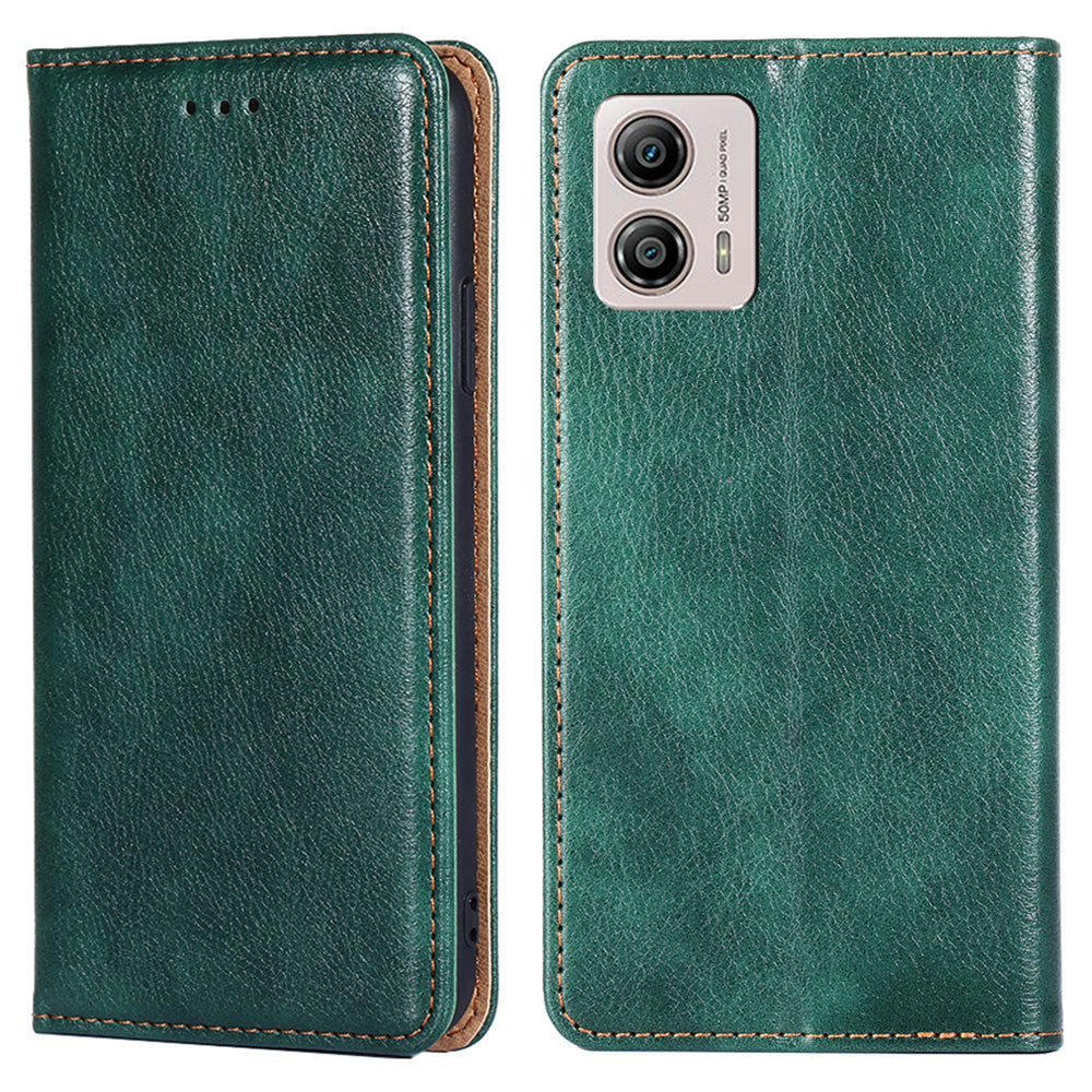 For Motorola Moto G53 5G / G13 4G / G23 4G PU Leather Wallet Magnetic Auto-closing Phone Stand Case Drop-proof Cover