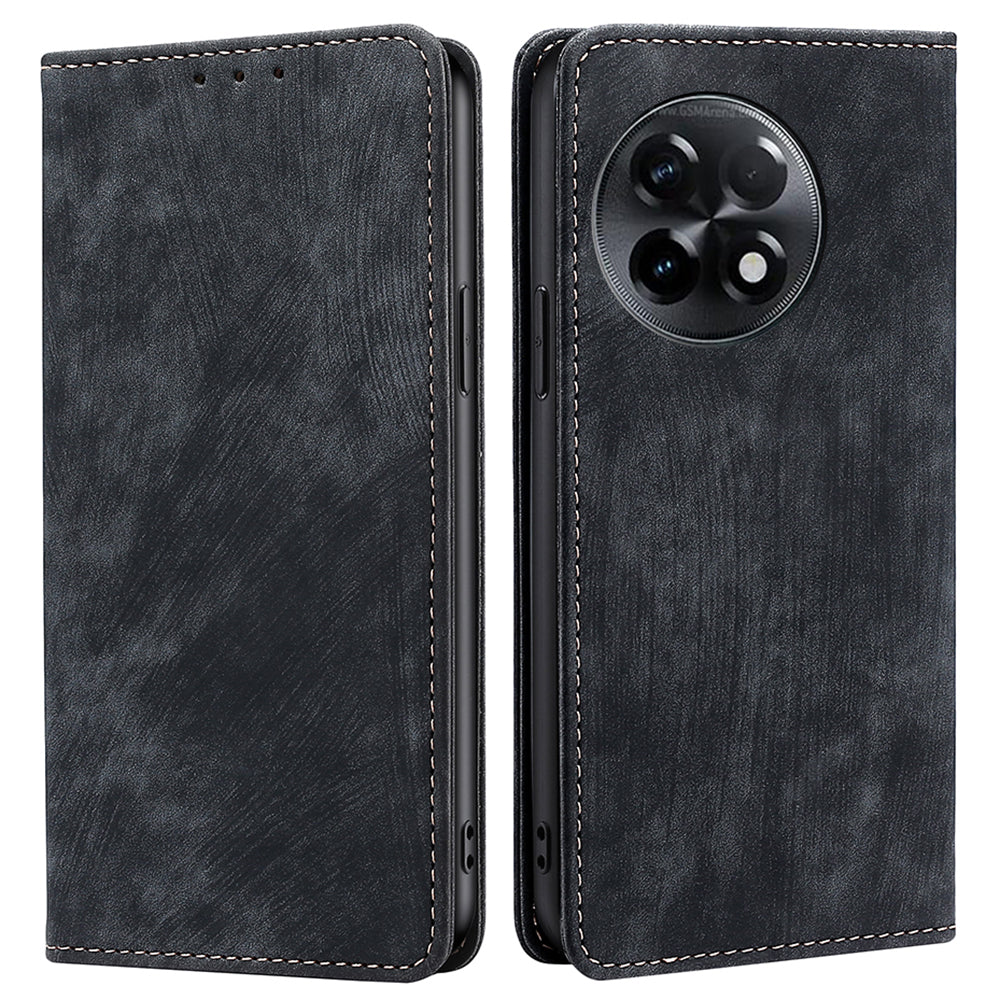 For OnePlus Ace 2 5G / 11R 5G RFID Blocking Leather Wallet Shockproof Cover Folding Stand Phone Case