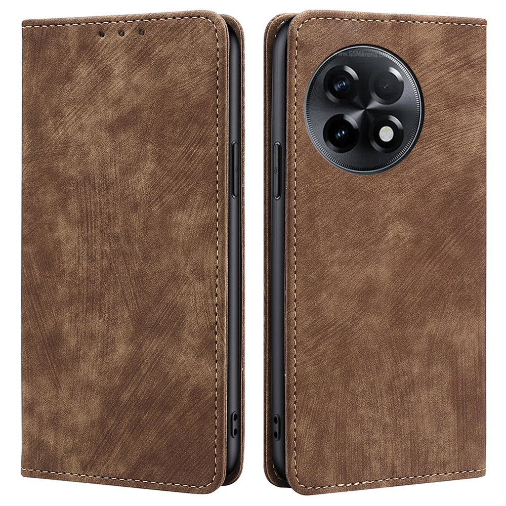 For OnePlus Ace 2 5G / 11R 5G RFID Blocking Leather Wallet Shockproof Cover Folding Stand Phone Case