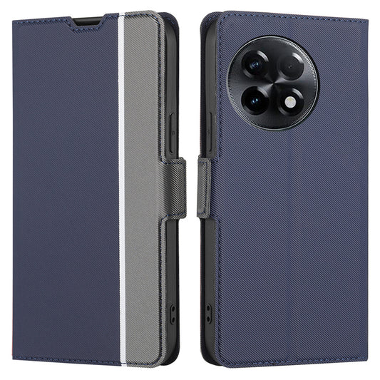 For OnePlus Ace 2 5G / 11R 5G Phone Case Card Slot Holder PU Leather Twill Texture Stand Cover