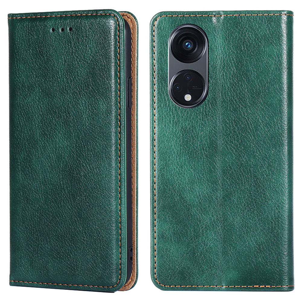 For Oppo Reno8 T 5G / A1 Pro 5G PU Leather Wallet Stand Mobile Case Magnetic Closing Shockproof Cover