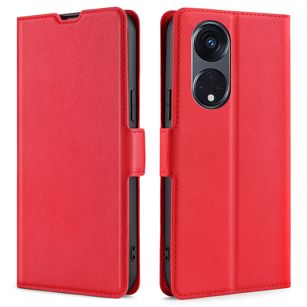 For Oppo Reno8 T 5G / A1 Pro 5G PU Leather Flip Folio Case Card Holders Stand Shockproof Phone Cover