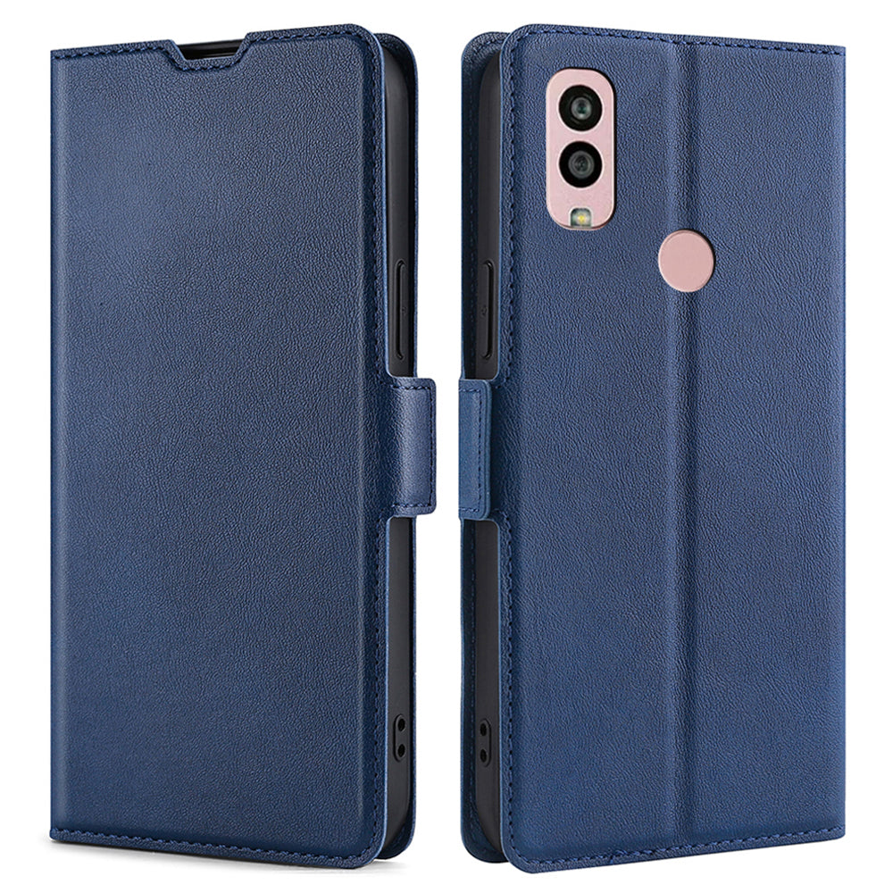 For Kyocera Android One S10 Phone Stand Case Leather Card Holder Protective Phone Cover