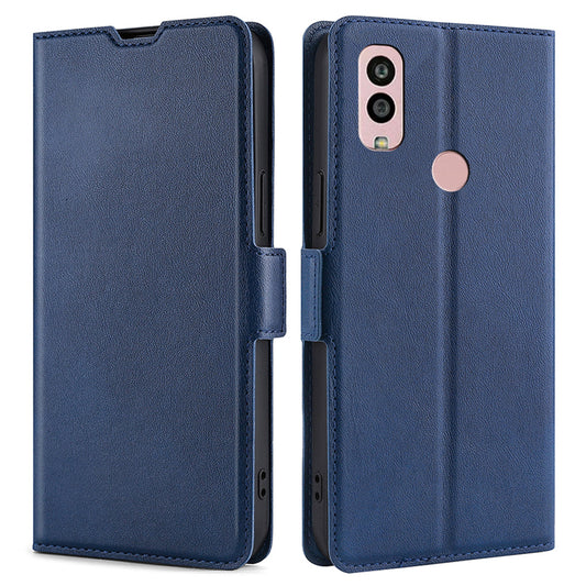 For Kyocera Android One S10 Phone Stand Case Leather Card Holder Protective Phone Cover