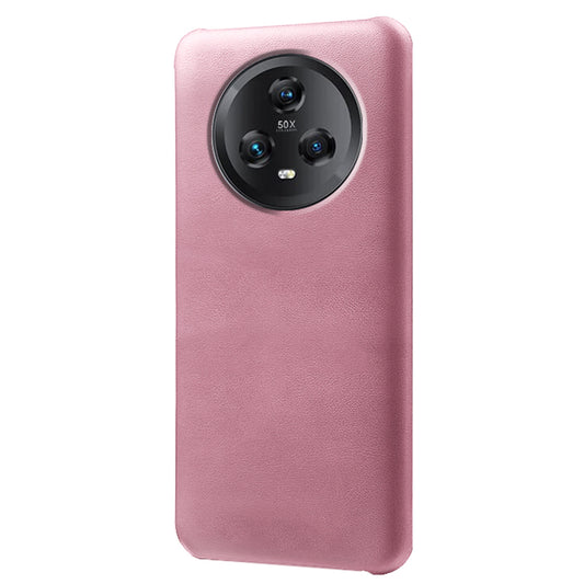 Cell Phone Case for Honor Magic5 , Calf Texture Anti-drop Leather Coated PC Phone Cover