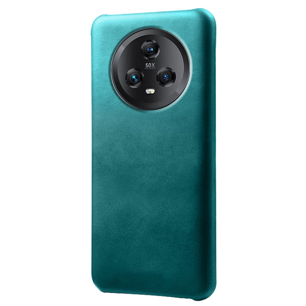 Cell Phone Case for Honor Magic5 , Calf Texture Anti-drop Leather Coated PC Phone Cover