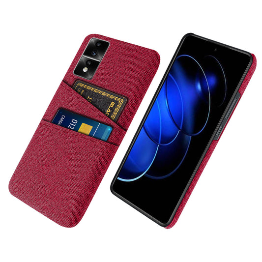 For Honor 80 GT 5G Dual Card Slots Phone Case Hard PC Soft Cloth Texture Protective Cover