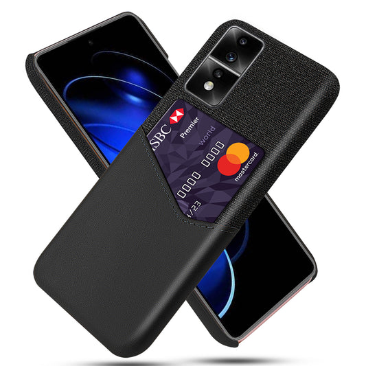 For Honor 80 GT 5G PU Leather + PC Card Holder Case Cloth Texture Protective Phone Cover