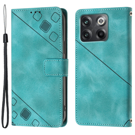 PT005 YB Imprinting Series-6 for OnePlus 10T 5G / Ace Pro 5G Phone Cover Stand Leather Phone Wallet Case