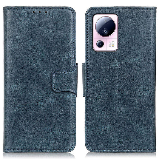 Flip Phone Wallet Case For Xiaomi 13 Lite / Civi 2 5G , Crazy Horse Texture PU Leather Stand Phone Cover