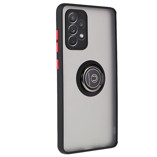 For Samsung Galaxy A72 4G / 5G Ring Kickstand Phone Case PC + TPU Protective Phone Cover