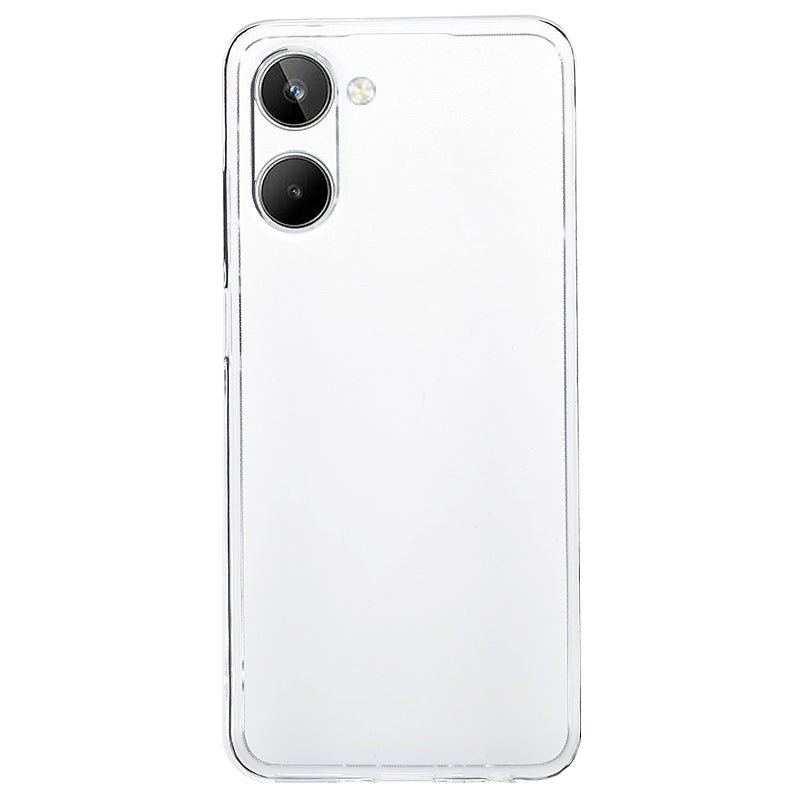 For Realme 10 4G TPU Phone Case 1.5mm Thickened Shockproof Transparent Phone Back Cover