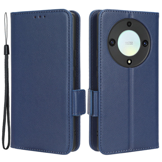 For Honor X9a 5G / X40 5G / Magic5 Lite 5G Phone Case Wallet Stand Litchi Texture Leather Phone Cover