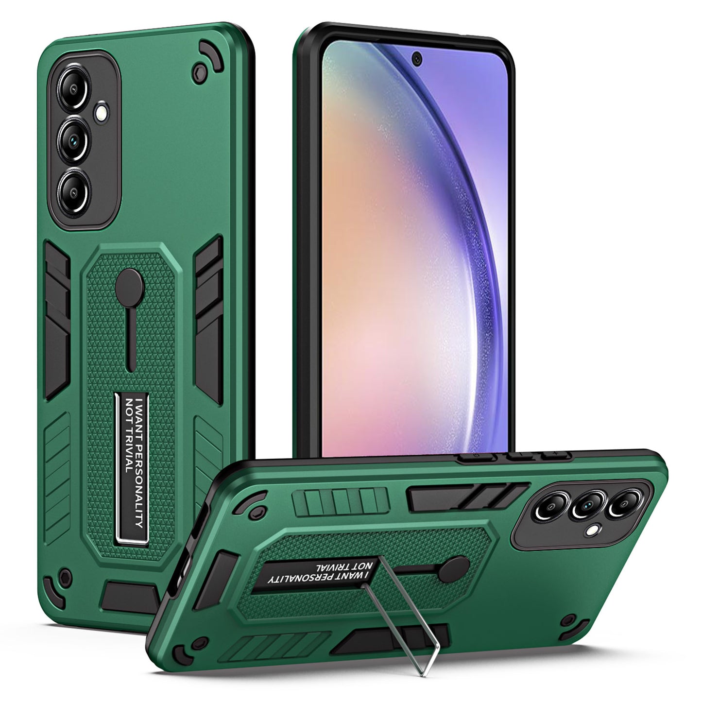 For Samsung Galaxy A54 5G TPU + PC Dual Layer Protection Kickstand Phone Case