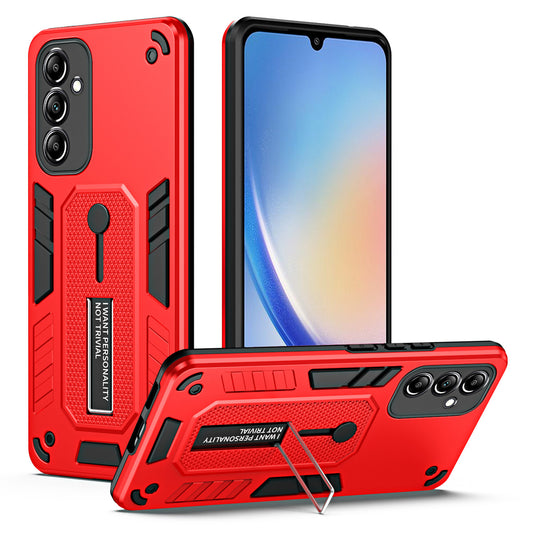 Kickstand Drop-proof Phone Case for Samsung Galaxy A34 5G , TPU + PC Cell Phone Back Cover