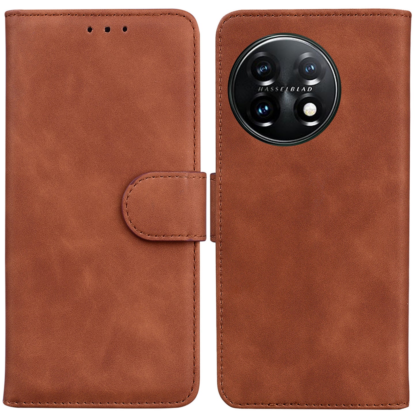For OnePlus 11 5G Full Protection Phone Case PU Leather Smartphone Cover with Wallet Stand