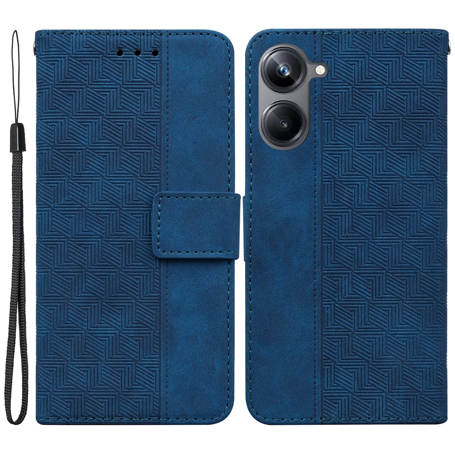 For Realme 10 Pro 5G Imprinted Leather Phone Case Phone Wallet Stand Protective Cover
