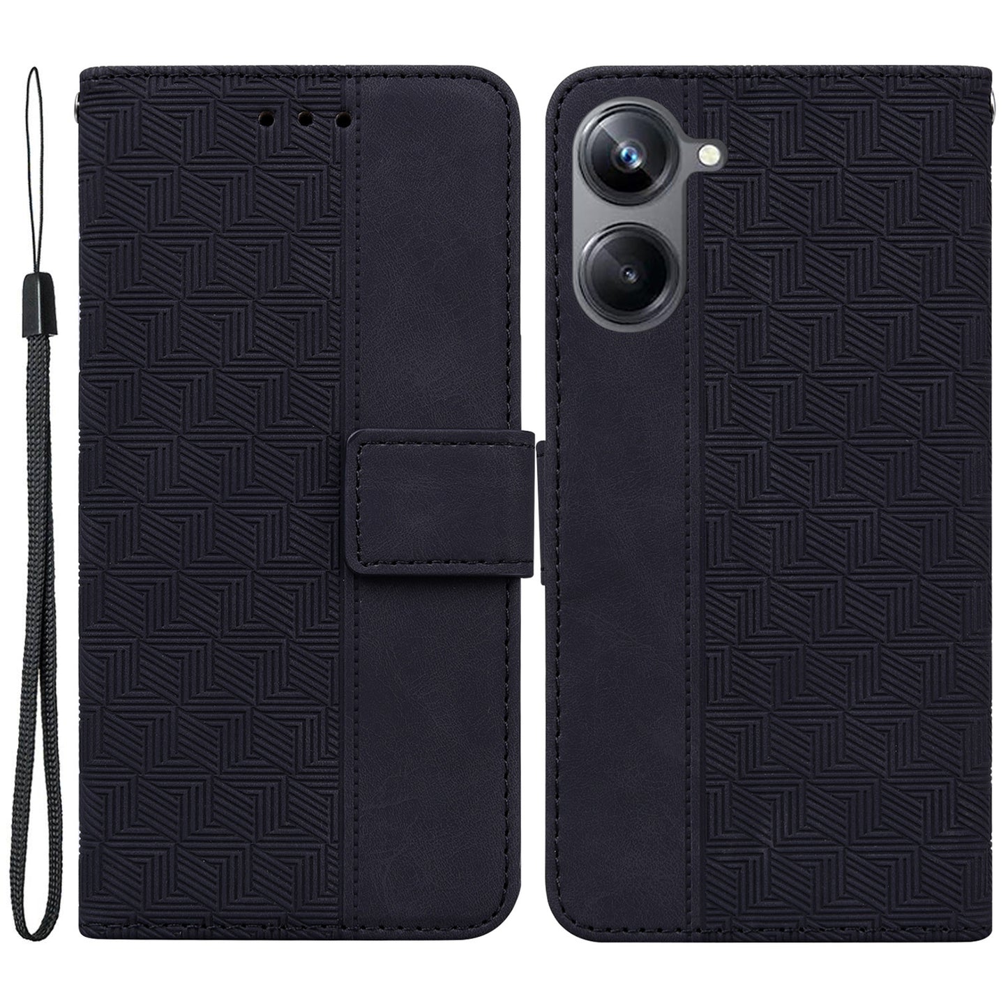 For Realme 10 Pro 5G Imprinted Leather Phone Case Phone Wallet Stand Protective Cover