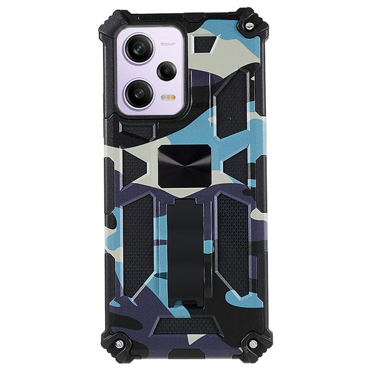 For Xiaomi Redmi Note 12 5G (Global) / (India) / (China) / Poco X5 5G Phone Case Camouflage Kickstand Cover