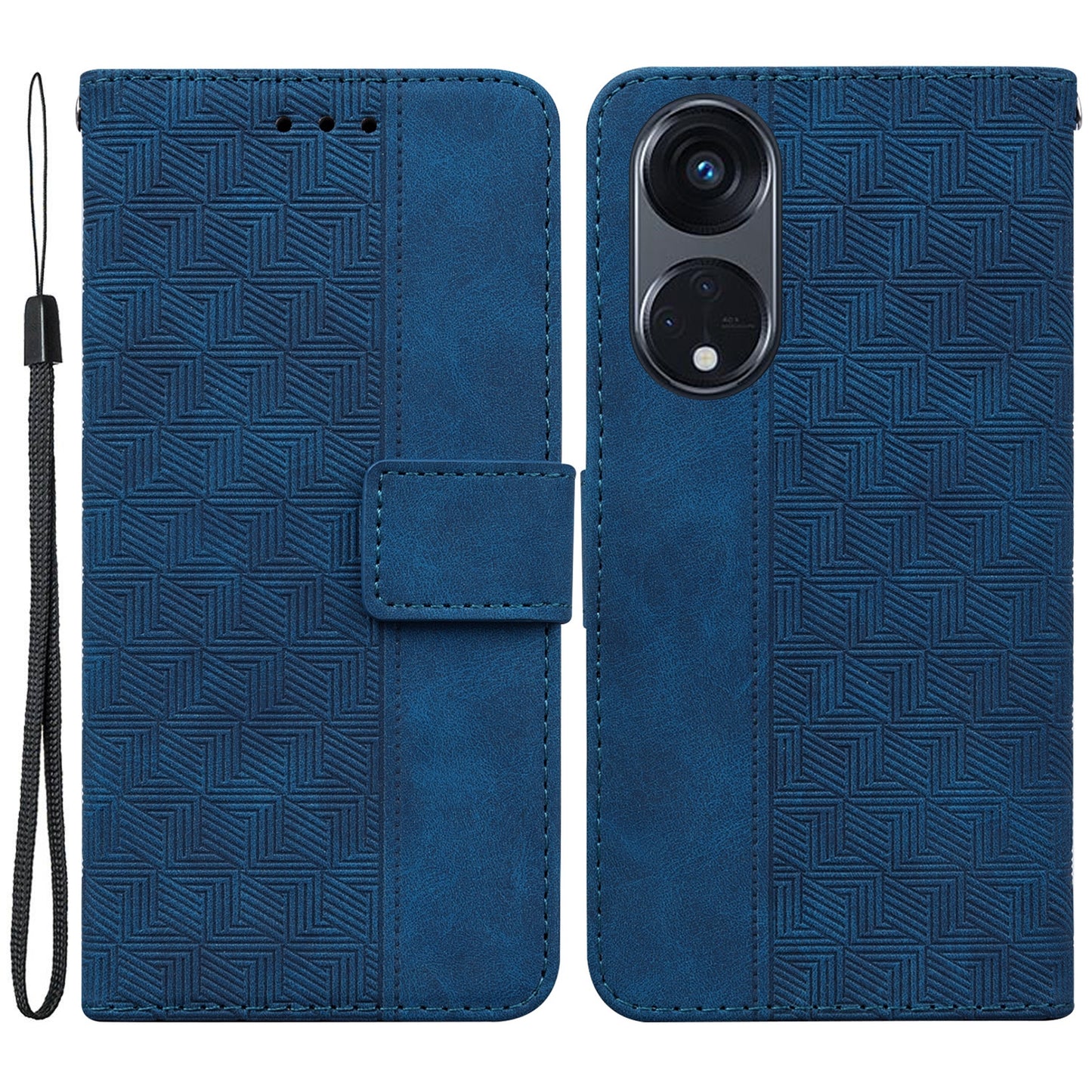 For Oppo Reno8 T 5G / A1 Pro 5G Phone Wallet Stand Cover Imprinted Leather Phone Case