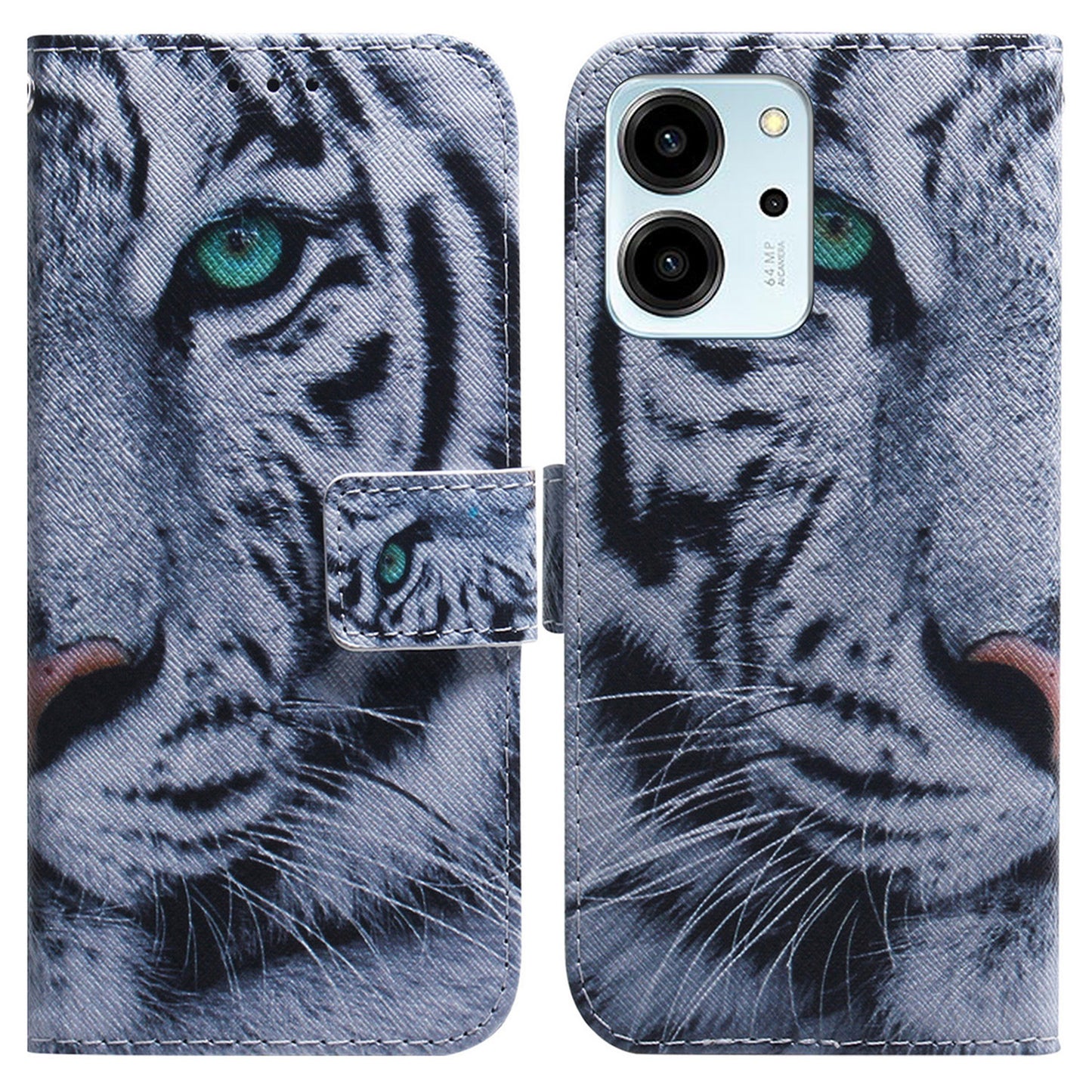For Honor 80 SE 5G Pattern Printing PU Leather Flip Stand Case Drop-proof Wallet Cover with Strap