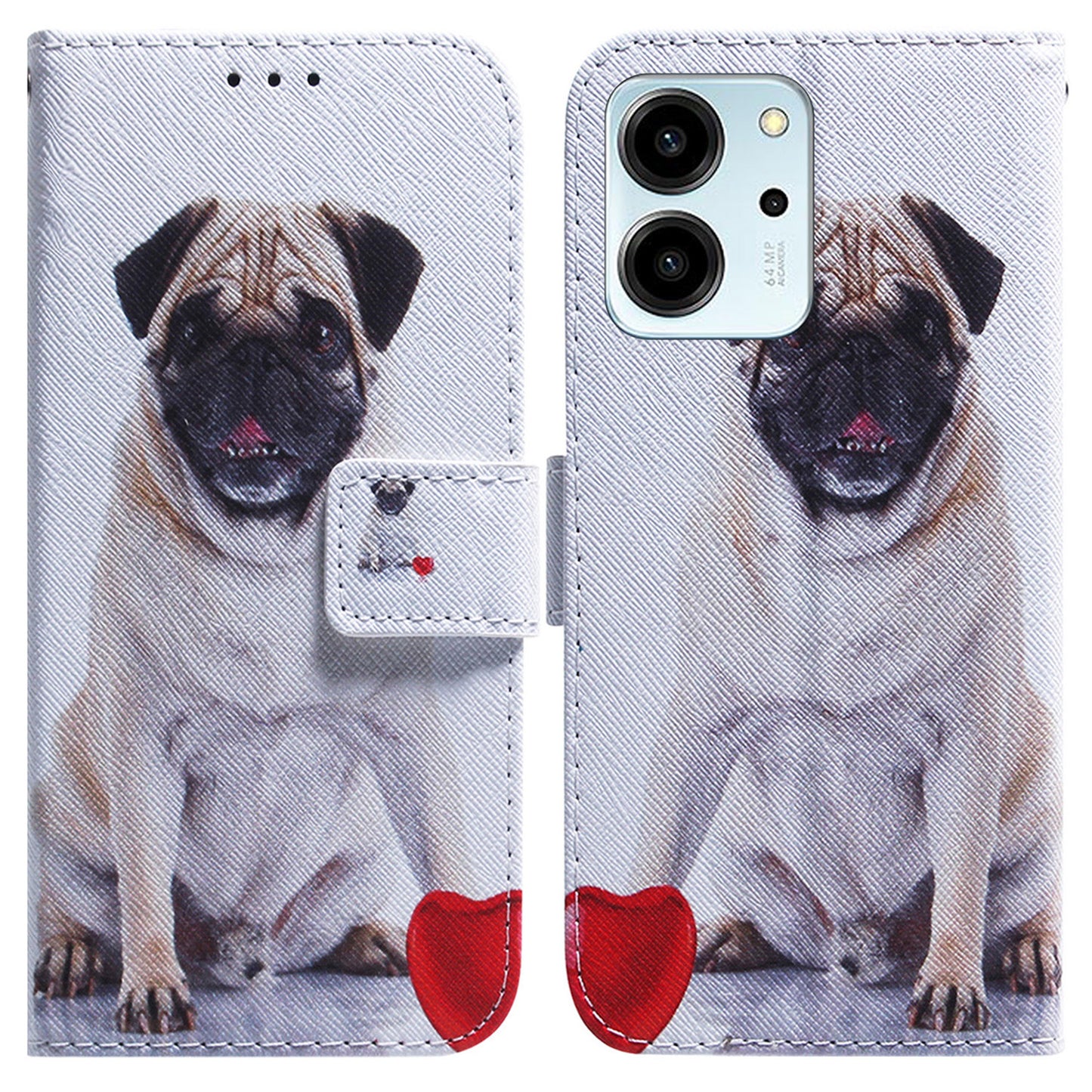 For Honor 80 SE 5G Pattern Printing PU Leather Flip Stand Case Drop-proof Wallet Cover with Strap